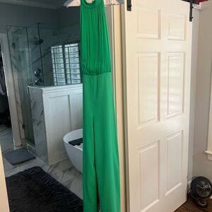 Elegant Green Halter Jumpsuit